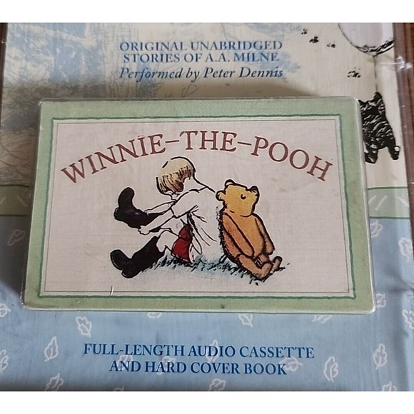 Vintage Read Along Winnie The Pooh Cassette And Book Pooh Goes Visiting, Pooh... - Picture 2 of 6